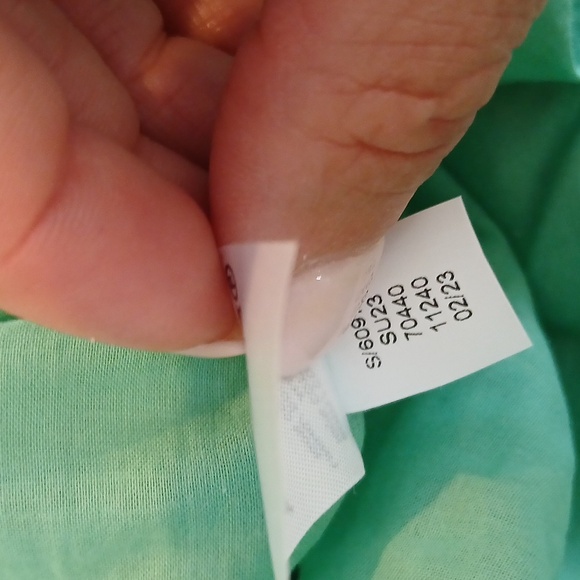 NWT LOFT Mint Floral Lace Blouse And Skirt Set Medium - Picture 12 of 12